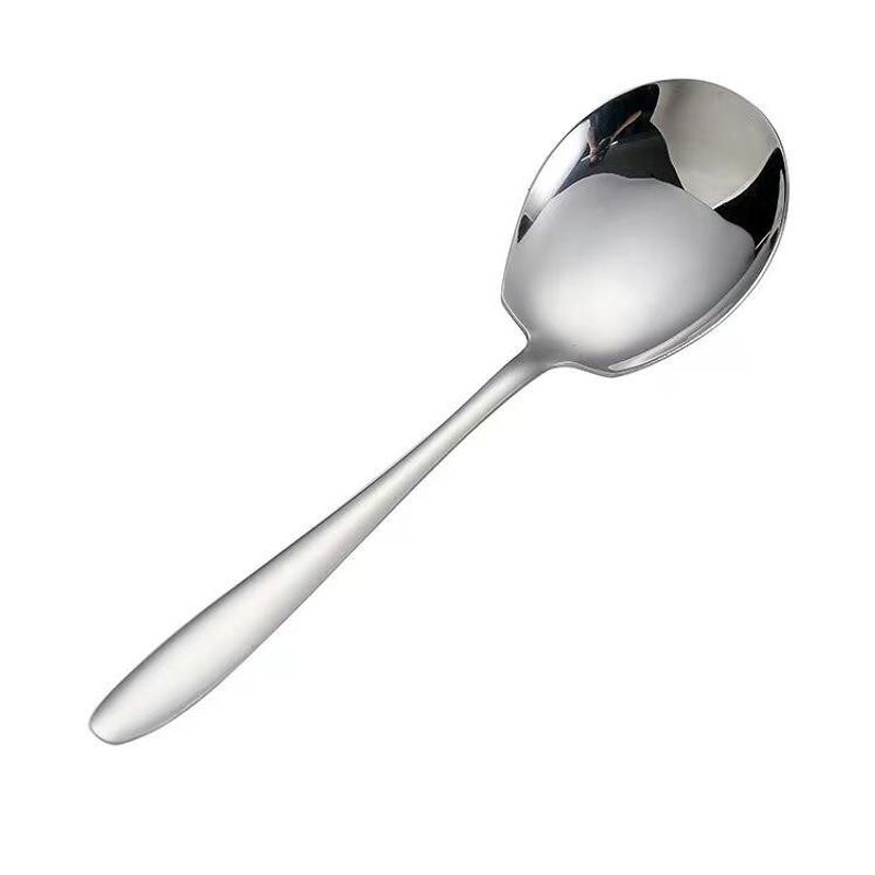 Japanese Precision Stainless Steel Spoon for Home Use, Serving Spoon, Long Handle Large Public Spoon, Soup Spoon, Service Spoon Serving Spoon [Premium Quality] 41g