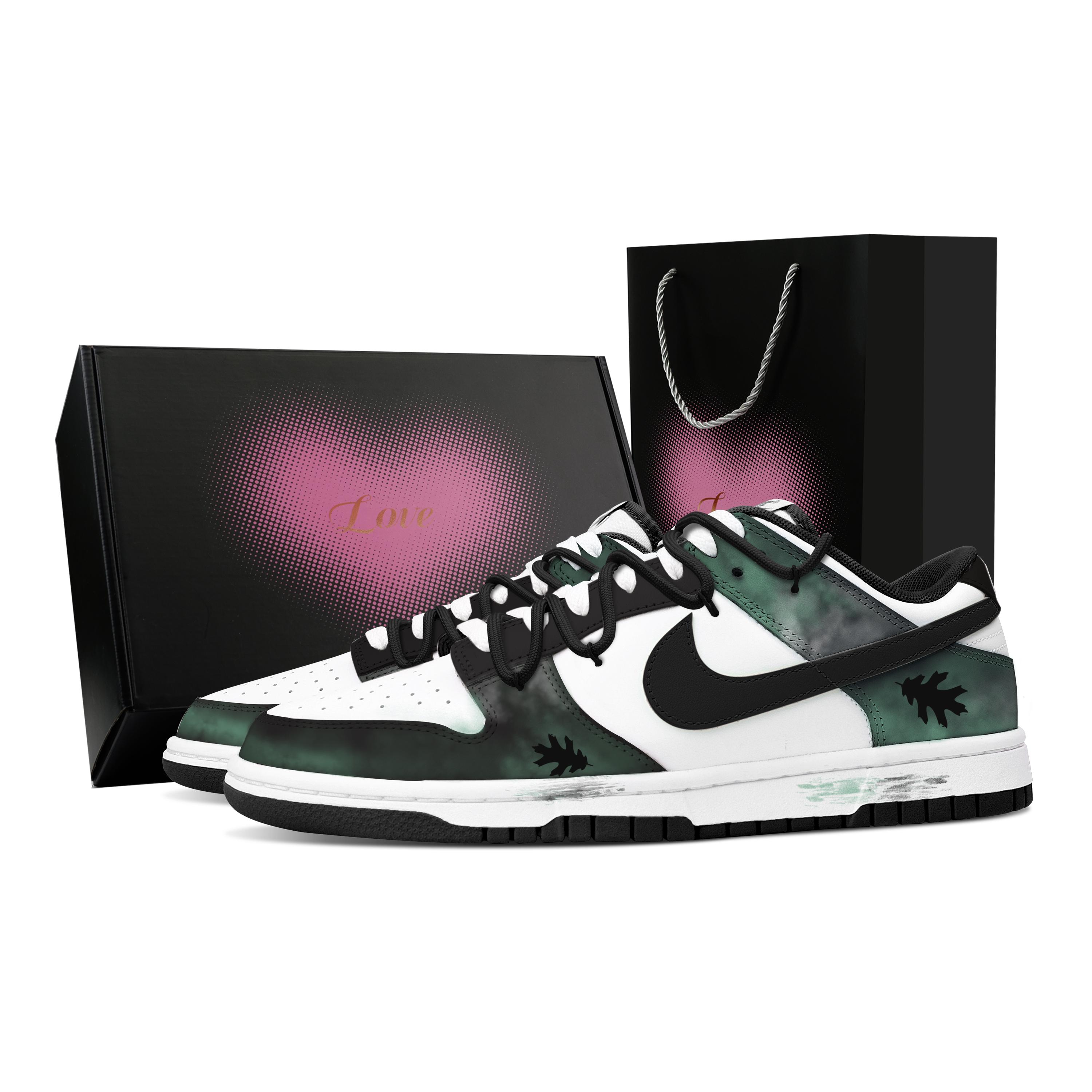 

Nike Dunk Abrasion Resistant Low top Skateboard Shoes Unisex Green Black DD1391-100(Team773--) 43
