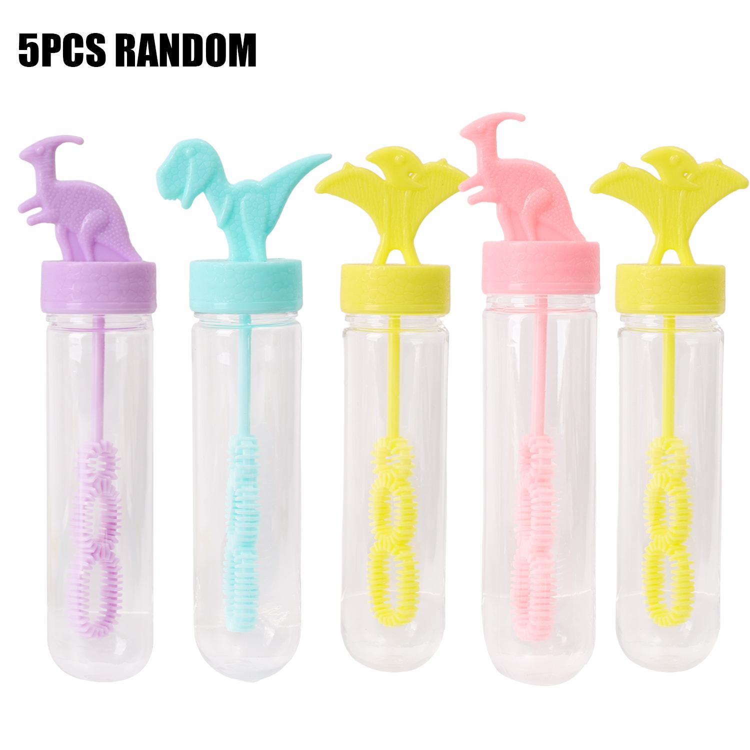 

5Pcs Children S Bubble Blowing Toy Cartoon Dinosaur Bubble Stick Kids Outdoor Activities Wedding Bubble Game Toy Gifts Random (As shown-25818)-