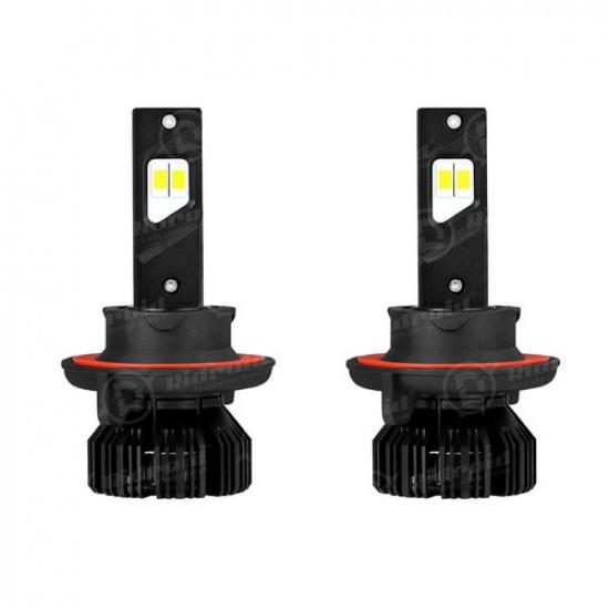 H13 9008 LED Headlights Bulbs Kit High Low Beam 6500K Super Bright White CANbus