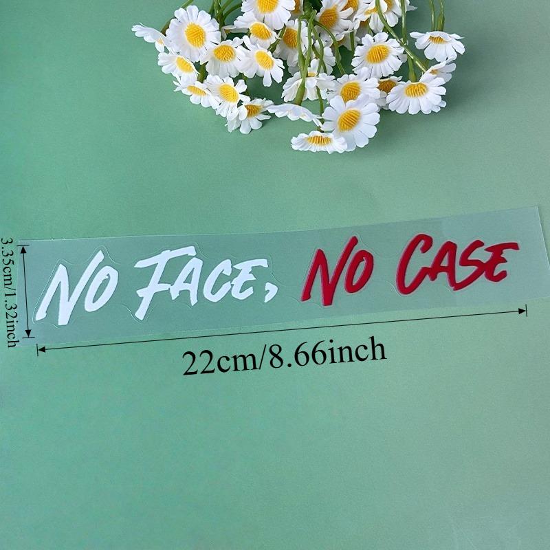 1PC NO FACE NO CASE Motorcycle Helmet Sticker Waterproof Self Adhesive for Motorbike Helemt Fuel Tank Durable Vinyl Decals