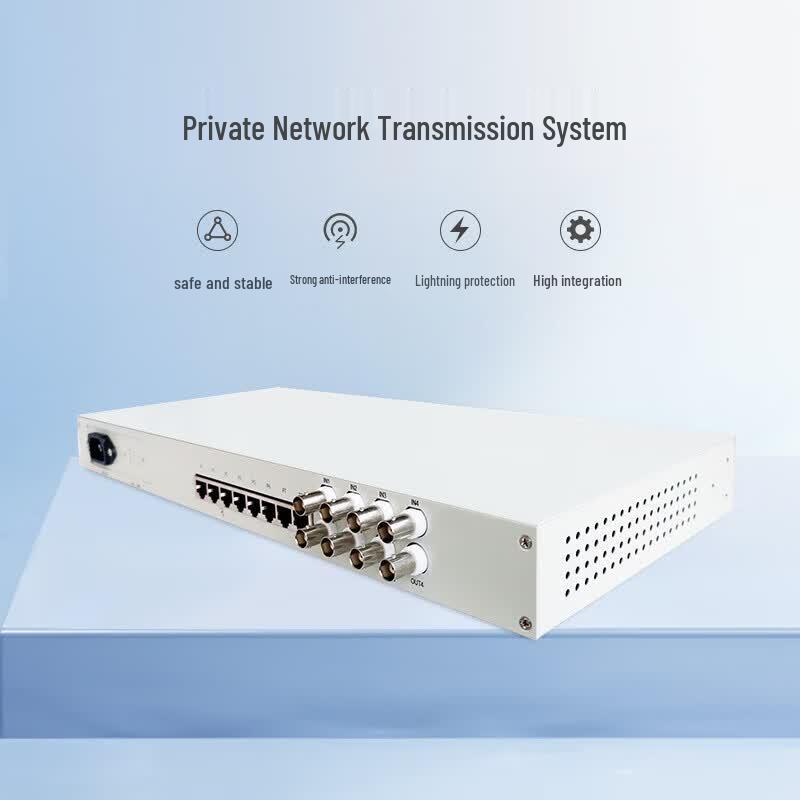 Guotong Weilai GT 4E1-4P4ETH PCM Optical Transceiver