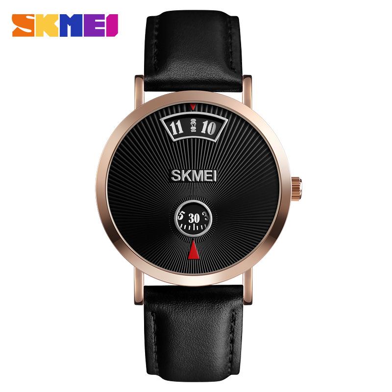 Fashion creative new waterproof men's business quartz watch hot sale simple mesh belt watch men
