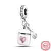 New 925 copper Original Pink Series Boy Love Girl Mom Unicorn Butterfly Infinite Heart Beads Fit Pantaro Charms Bracelet Zircon
