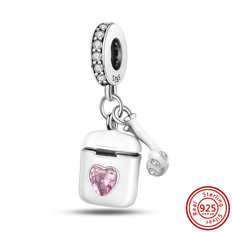 New 925 copper Original Pink Series Boy Love Girl Mom Unicorn Butterfly Infinite Heart Beads Fit Pantaro Charms Bracelet Zircon