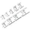 2sets Metal Lobster Clasps Extender Chain Copper Plated Multi Row Link Clasp Connectors For DIY Jewelry Making Necklace Bracelet