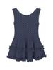 Nep Nep Layered Dot Frill Dress_Navy
