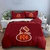 Detroit Football Club Logo Bedding Duvet Cover Set Duvet Cover Pillowcases  (1*Duvet Cover 2*Pillowcases, Without Duvet Insert)