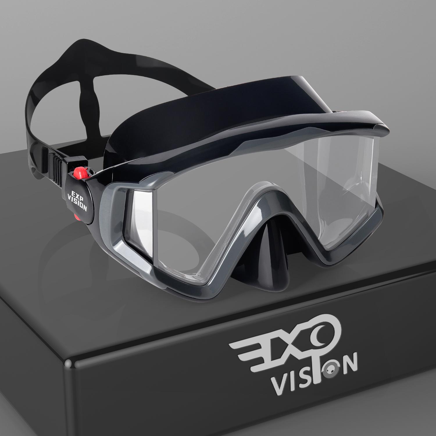 

Маска для подводного плавания с аквалангом для взрослых Pano 3 Панорамная маска для подводного плавания с закаленным стеклом, очки для плавания премиум-класса с защитой носа для подводного плавания CN