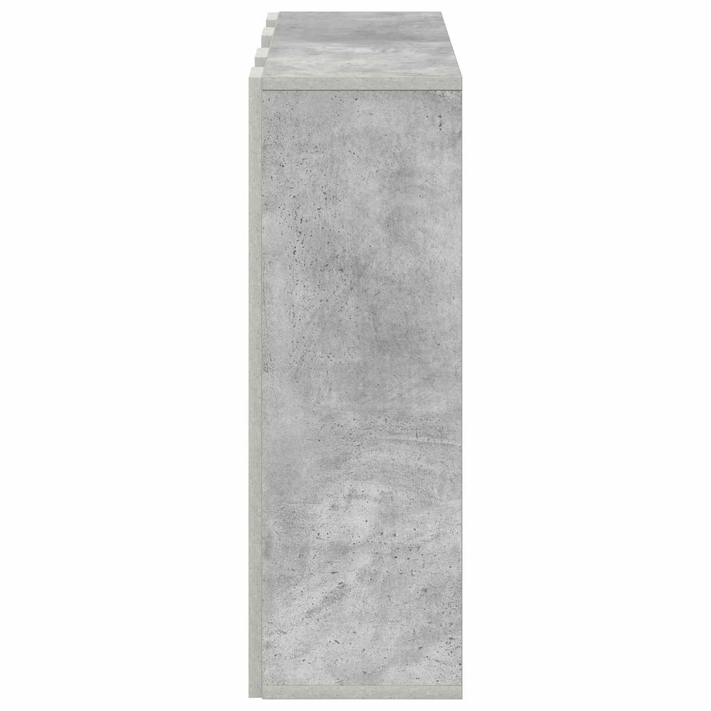 Concrete Grey Sideboard with Drawers 73.5 x 24 x 69.5 cm