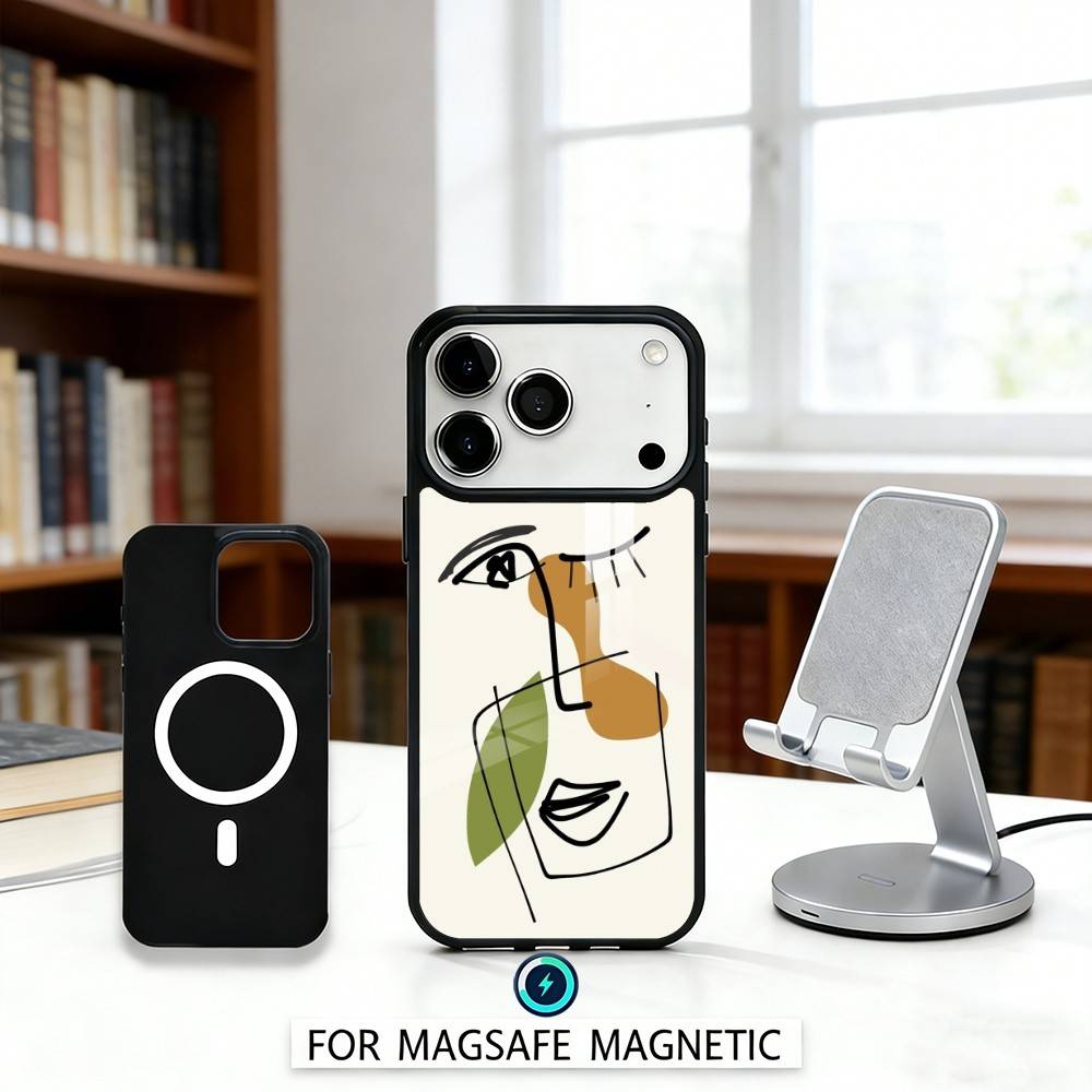 P-Picasso A-Abstract A-Art P-Painting Phone Case For iPhone17,16,15,14,13,12,Pro,Max,Magnetic For Magsafe Wireless Charging