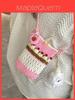 Knit Weaving Small Crossbody Bag For Women With Phone Pocket And Lock Closure
