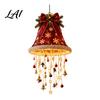 LED Warm Ceiling Hanging Lighted Christmas Light Pendant Decor, Pre-Lit Tree Bell with Holiday