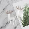 3 Stück Weihnachten Simulation Sika Hirsch Rentier Märchengarten Requisiten Tierstatue Zuhause Elch Ladenauslage Schrank Ornamente