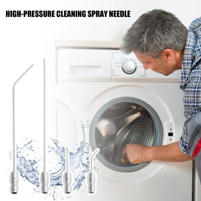 High Pressure Washer Nozzle Kit for Washing Machine Air Conditioner Cleaning 1/4 Quick Connect Stainless Steel Wand