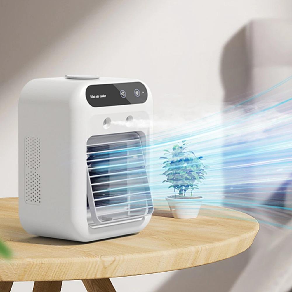 Portable Air Conditioner Fan Mini Evaporative Air Cooler with Humidifier Air Cooling Fan Quiet for Home Office Bedroom Use
