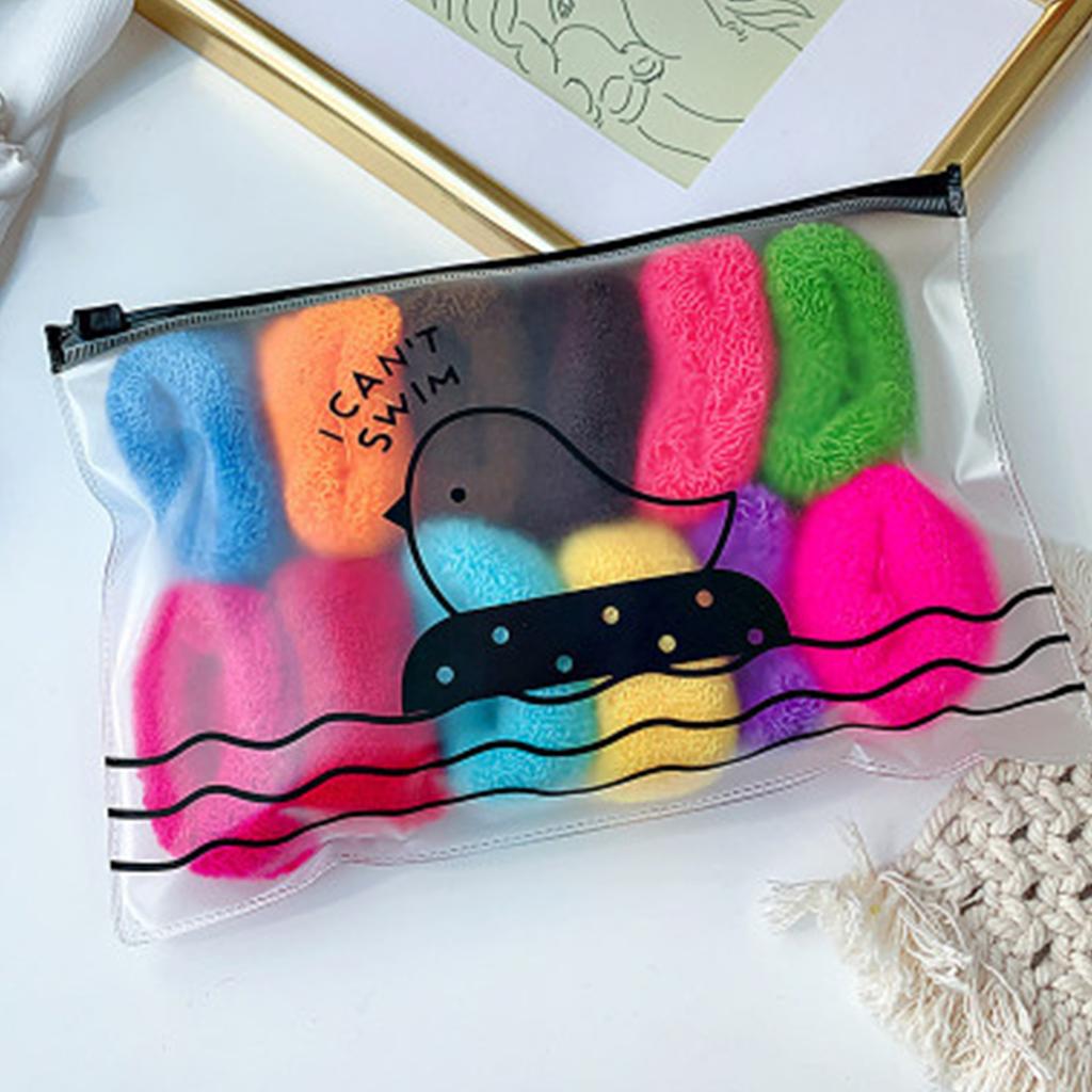 6/12pcs Girls Colorful Wide Thick Elastic Hair Bands Ponytail Holder Children Scrunchie Rubber Band hair Tie Hair Accessories