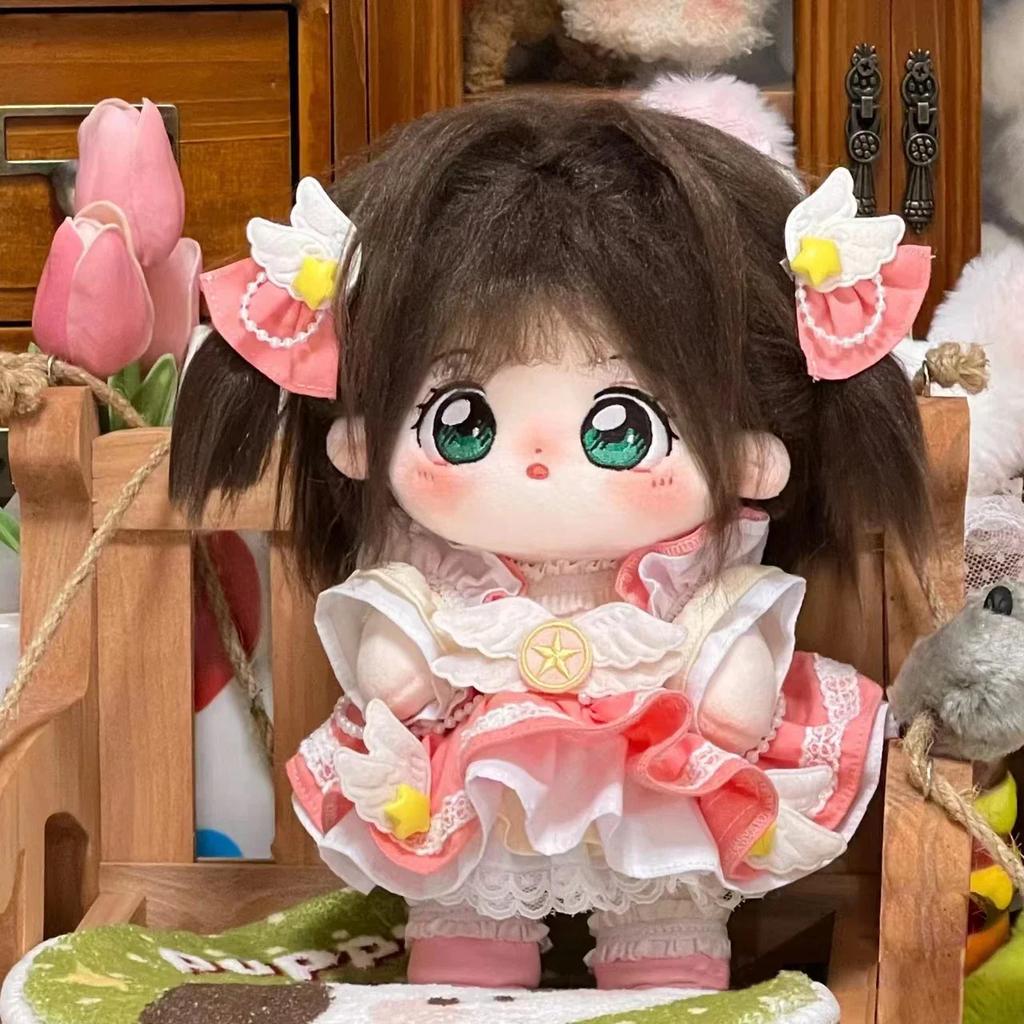 20cm Cotton Dolls Plush Toys Anime Figure Dress Up Sakura Set Soft Stuffed Plush Decor Kid Toy Birthday Gift