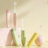 2 In1 Mini Travel Toothbrush Foldable Portable Small Dental Brush Space-saving Soft Tooth Brush Adult Toothbrush
