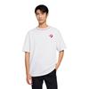 Converse T Shirts Men's White Crew Neck Moderate Straight Fit 10020887-A02