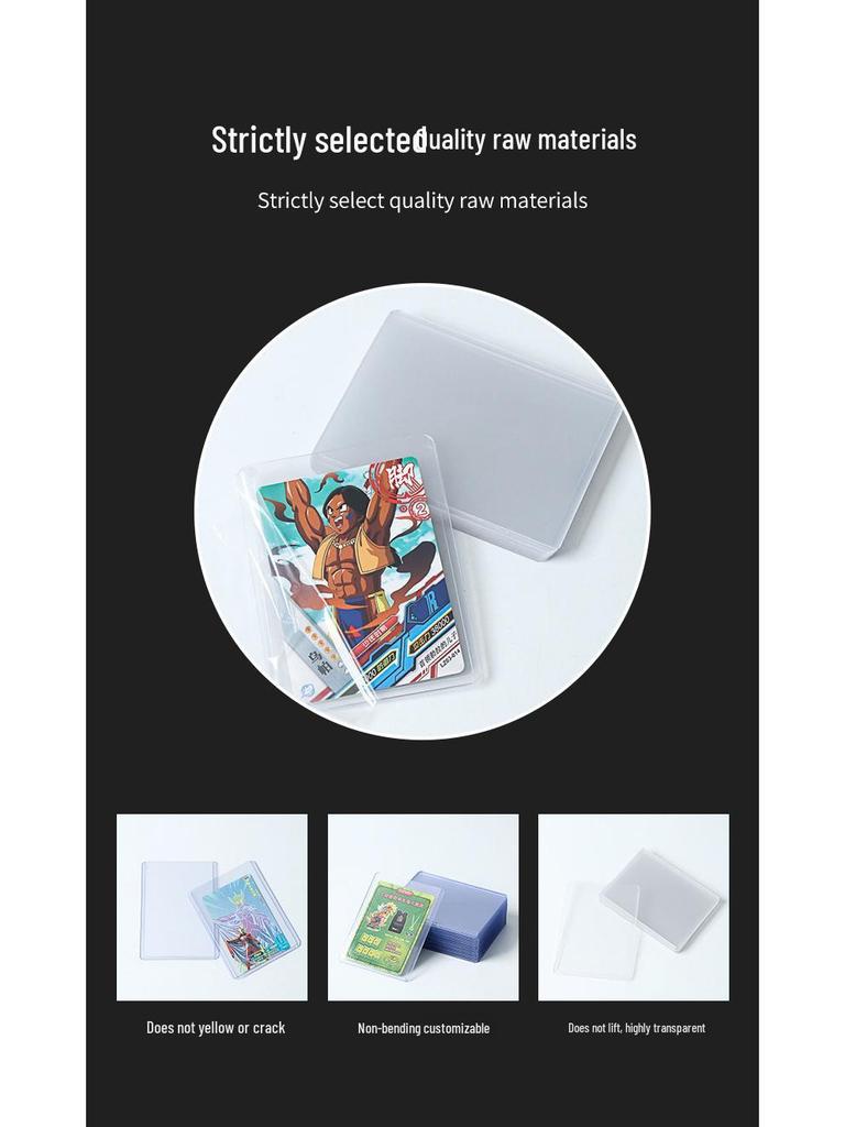 Genomskinligt halvstyvt korthållare för Yu-Gi-Oh, Pokemon, Magic, Sportkort - 35PT