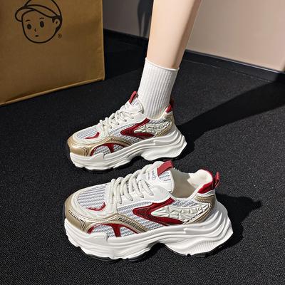 Інтернет-знаменитість супер популярні ретро кросівки на товстій підошві для тренувань жіночі, нові літні легкі повсякденні кеди для скейтбордингу