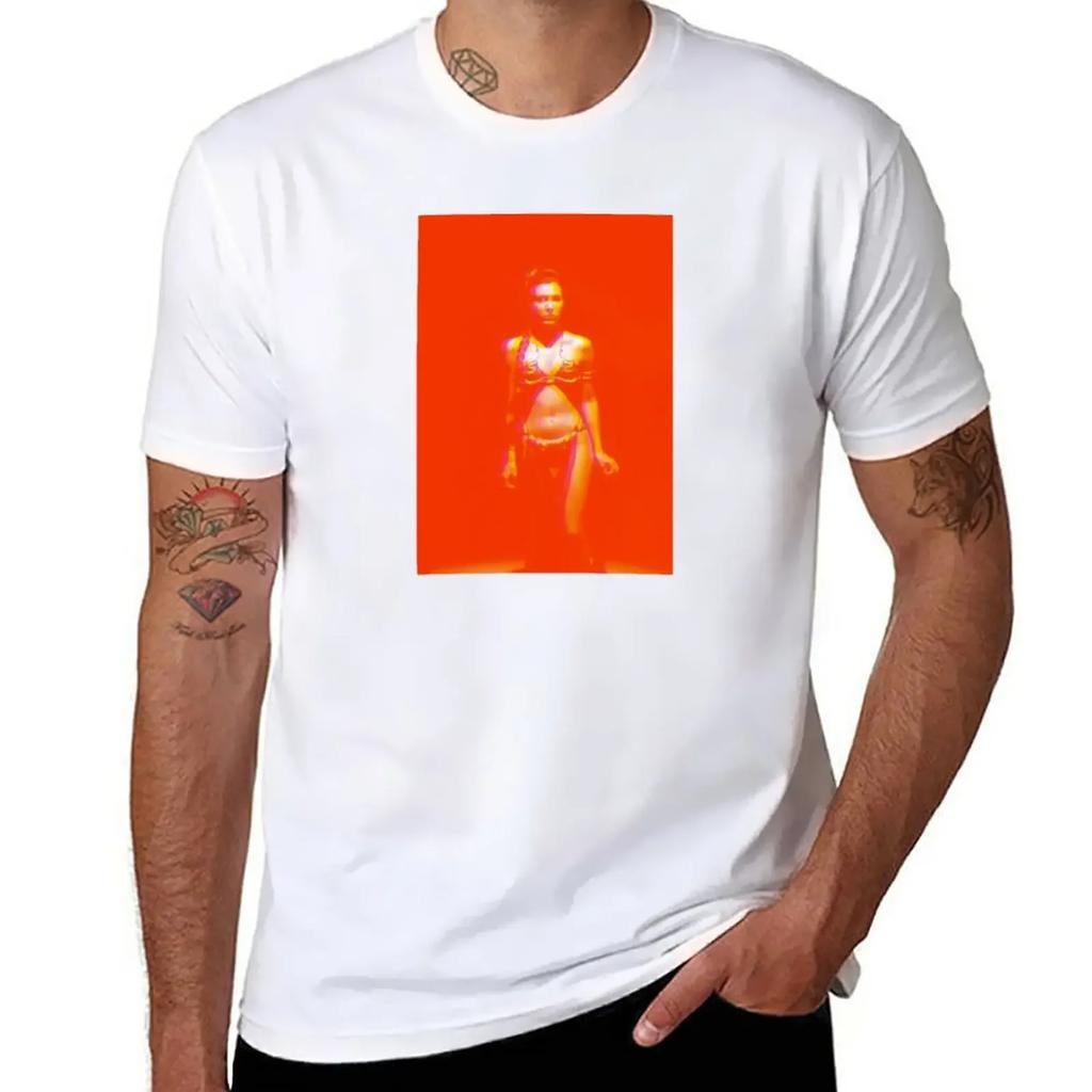 Leia in red T-Shirt blanks sports fans kawaii clothes t shirt for men