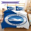 Brighton Pattern Bedding,Quilt Set Quilt Cover Pillowcase Home Birthday Gift (1 * Duvet Cover + 2 * Pillowcase, Without Core)