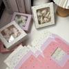10pcs Gift Boxes with Window Printed Kraft Paper Box Treat Packaging for Hair Accessories Soap Crafts Treat Boxes Gift Wrap Box for Birthday Party