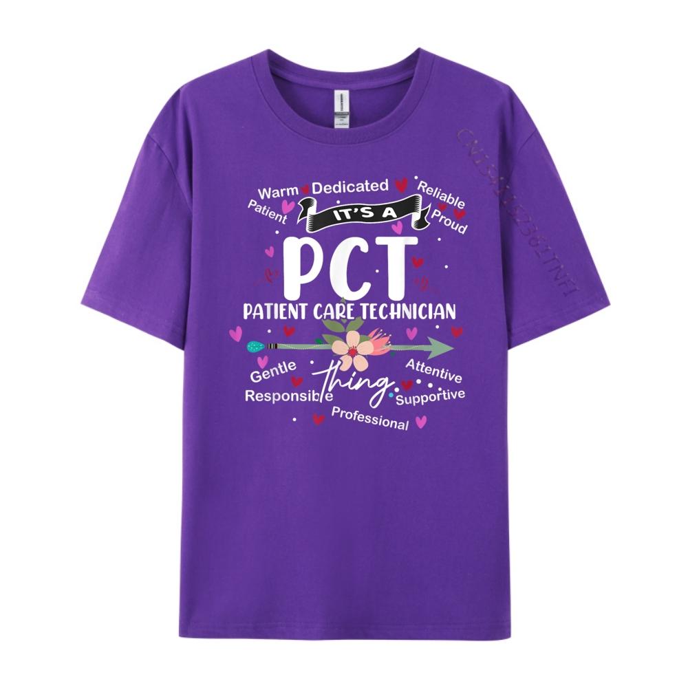 Patient Care Technician Pct Squad Team Crew Nurse Week Funny T Shirts Short Sleeve Tee Graphic Tshirts
