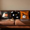 Halloween cute ghost Cushion Cover Soft Reversible  Durable Pillow Cover  MultiScene Use for Home  Car Daily Comfort