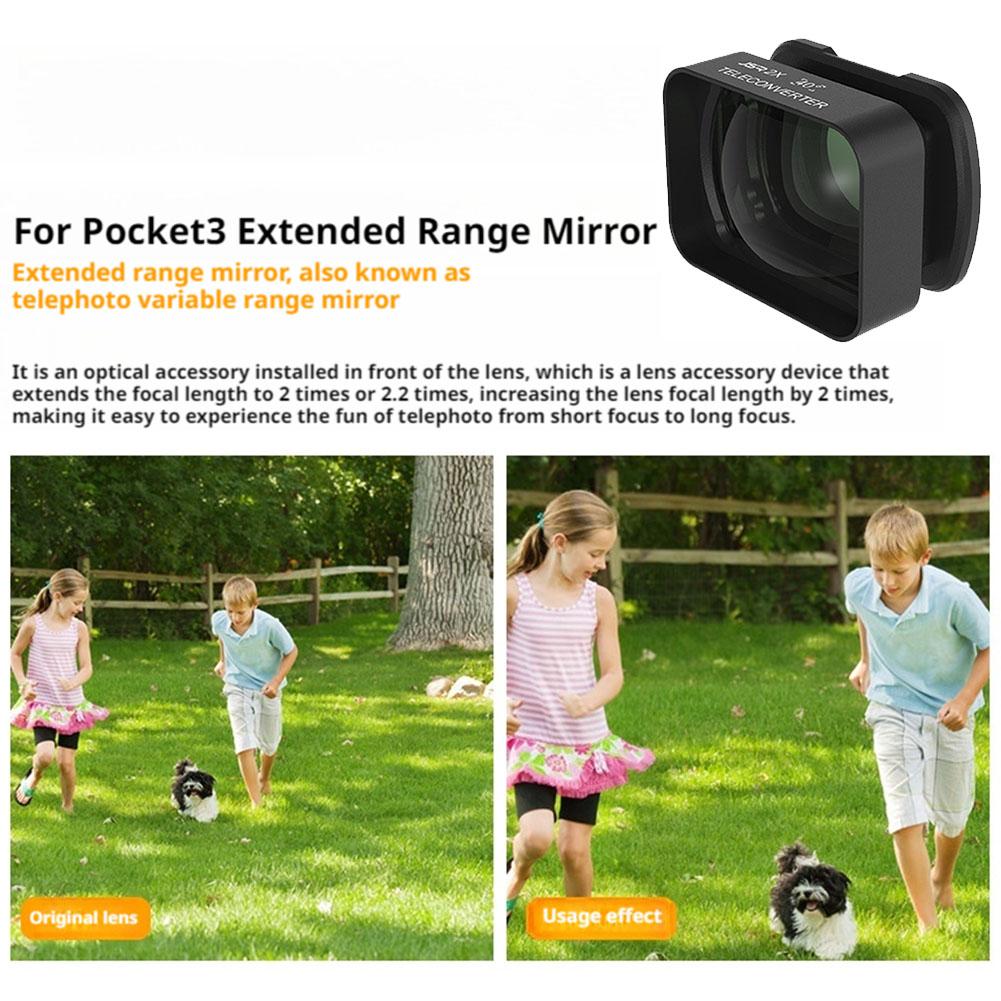 Für DJI Osmo Pocket3 Makro-Zoom-Mikroskopobjektiv mit Magnetsaugfunktion, Telekonverter, HD-Profi-Fotografie-Filterzubehör