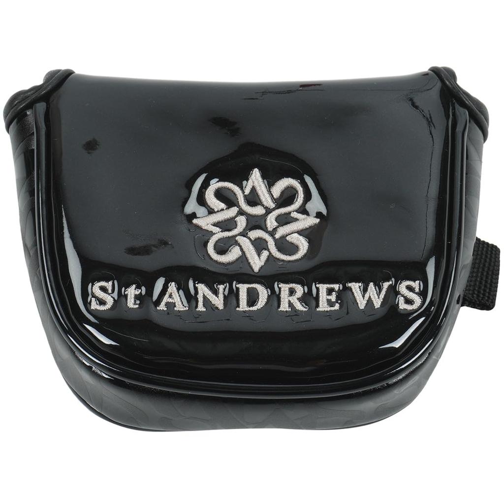 Standard product Putter cover Golf PT [St. Andrews] [Enamel series] (for mallets) / / 042-3984815 010_Black