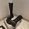 European boots Knight boots Women's 2025 autumn and winter thick-soled muffin boots Locomotive boots Skinny boots