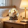 Outdoor Courtyard Decorations Moon Star/Fairy Crystal Ball Ornament, Decorative Acrylic Sphere for Bedroom Living Romantic Room Decor Desk Decor,