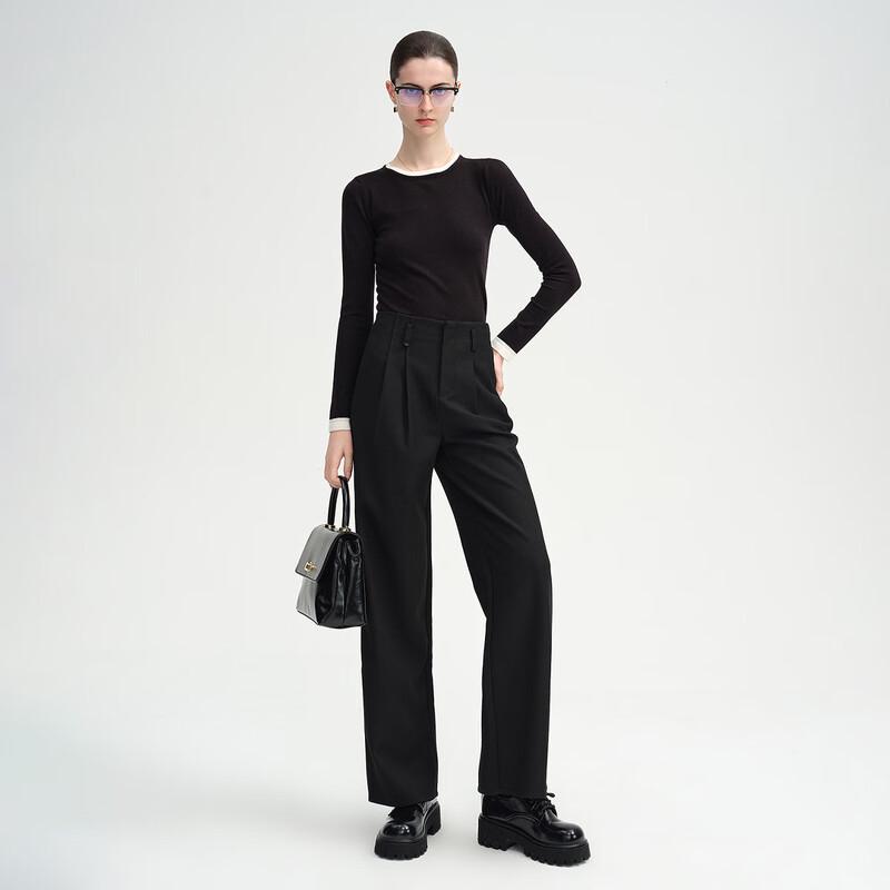 Giovanni Valentino Women's Straight Leg Casual Trousers