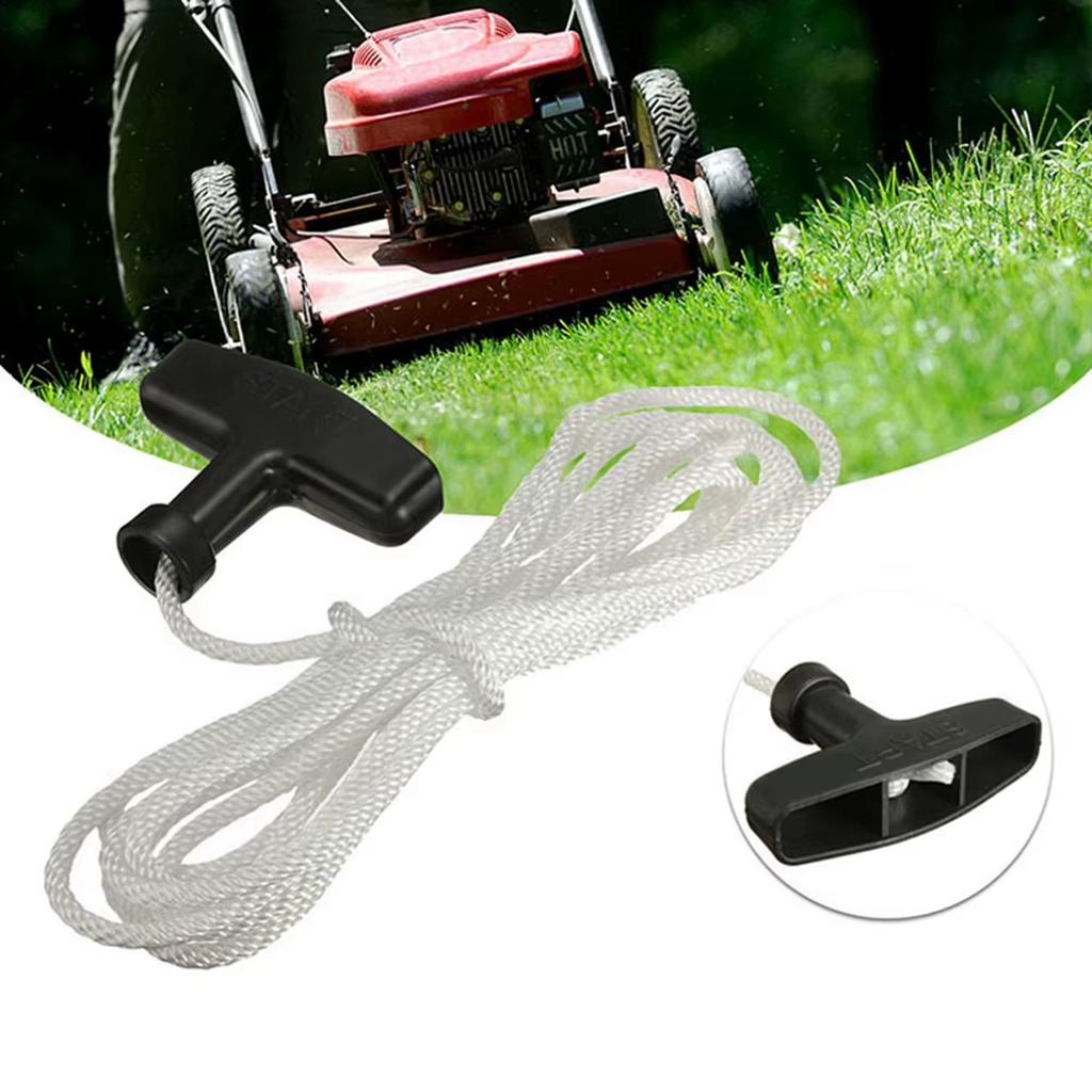 ABBY-2Pcs 3 Meters Recoil Starter Pull Rope Starter With Handle Handle Rope Universal Pet Engine Pull Rope Lawn Mower
