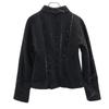 KRIZIA Made in Italy Wool Blend Jacket 40 Black series High neck Women Used