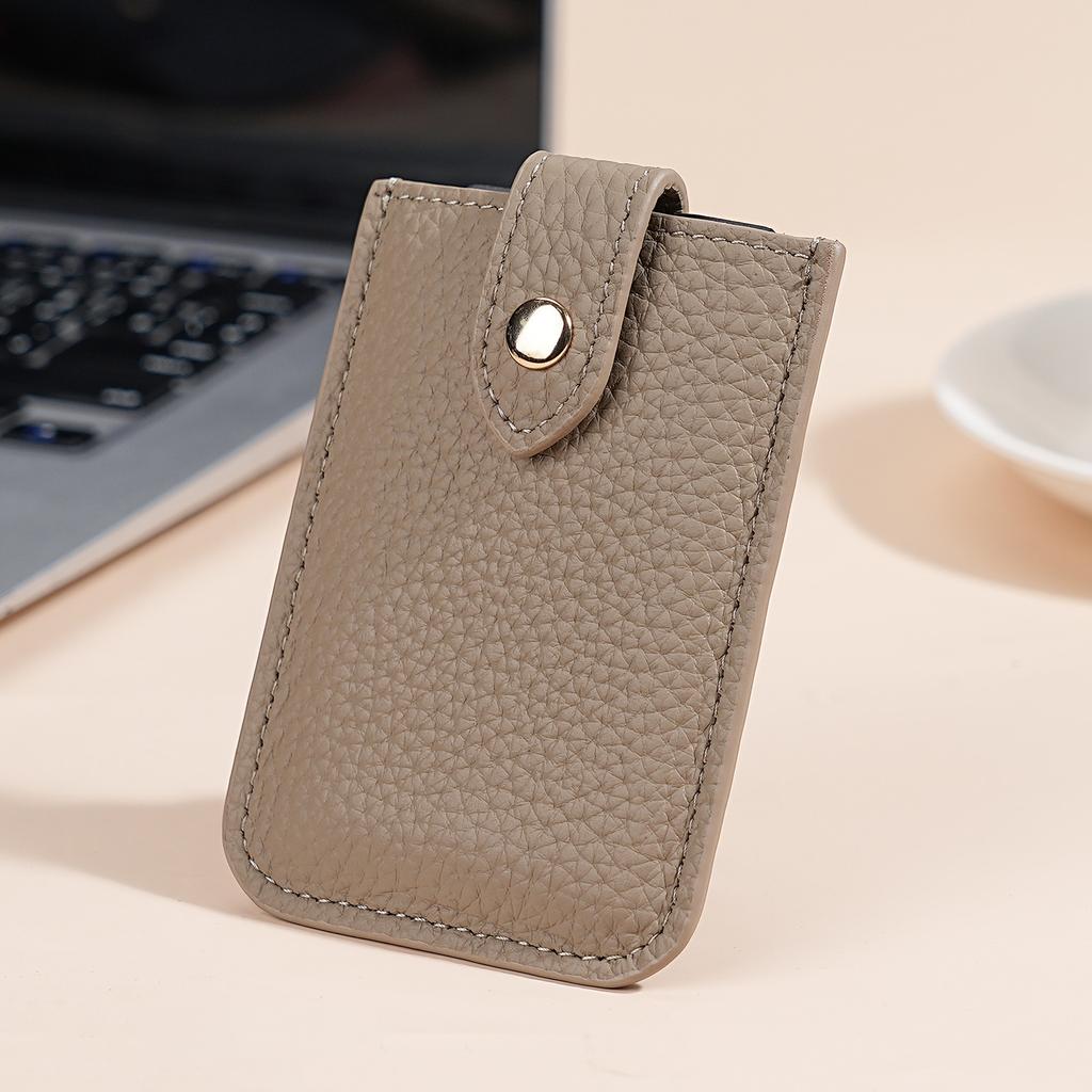 New Cow Leather Men's Card Bag Coin Purse Slim Credit Card Holder Wallet For Men and Women ID Card Pocket