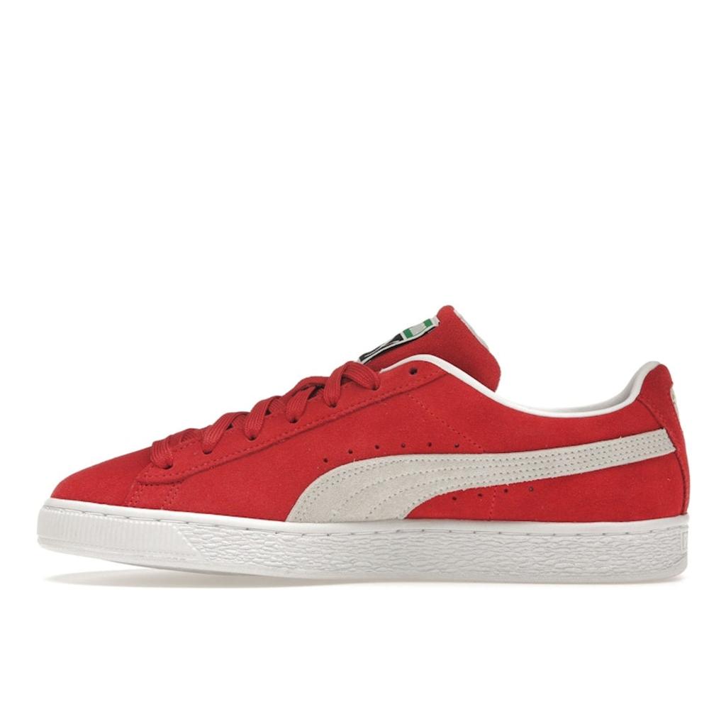 Puma Suede Classic 21 High Risk Red Unisex Sneakers Weiß 374915-02