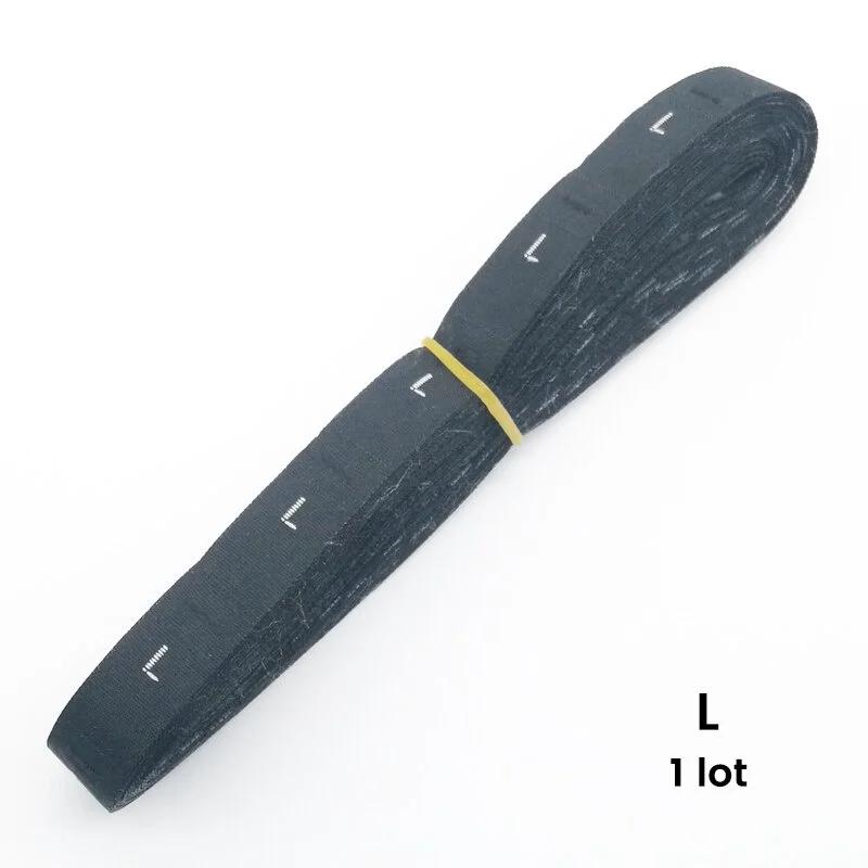 500 Pieces/batch Size Label Clothing Fabric Label Accessories Black and White Clothing Size Labels