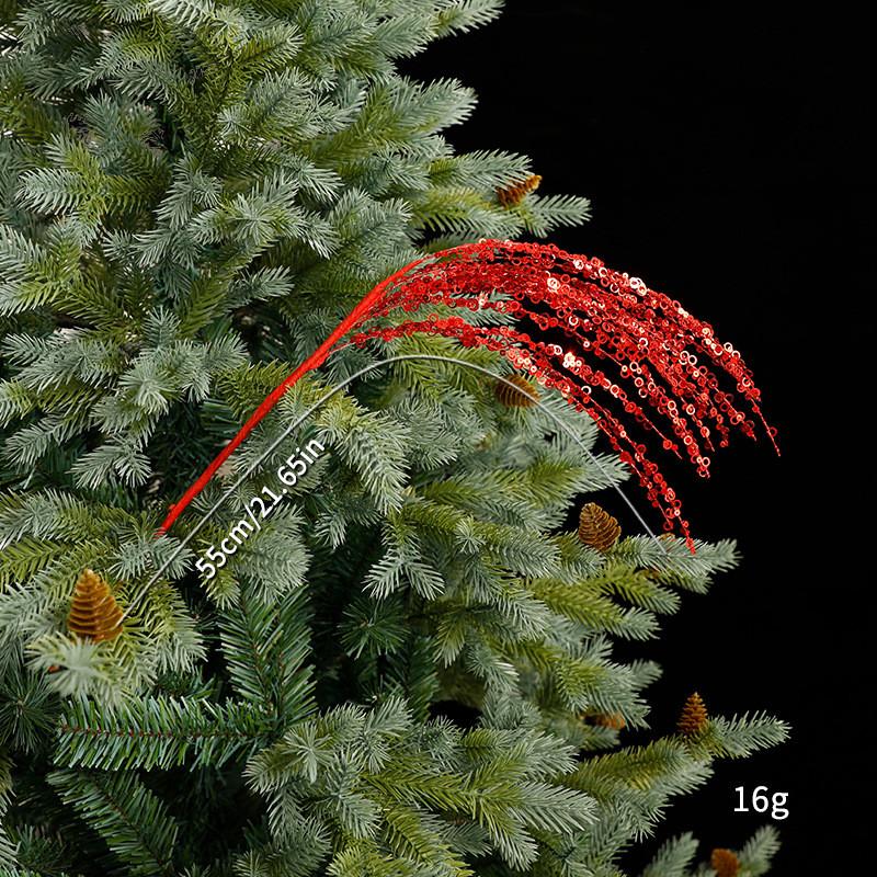 

Christmas Tree Decorations Handcrafted Gold Red Silver With Sequins For Holiday Celebration 55cm червоний