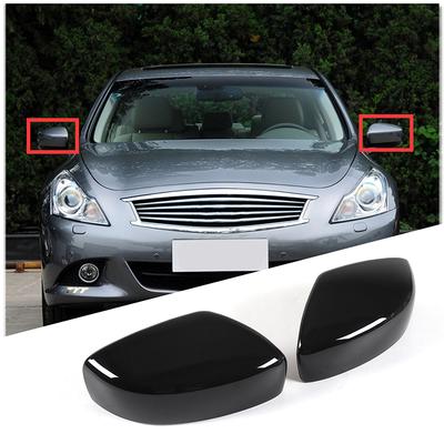 For Infiniti G25 G37 2007-2013 ABS Black Car Exterior Rearview Mirror Decorative Cover Sticker Car Accessories