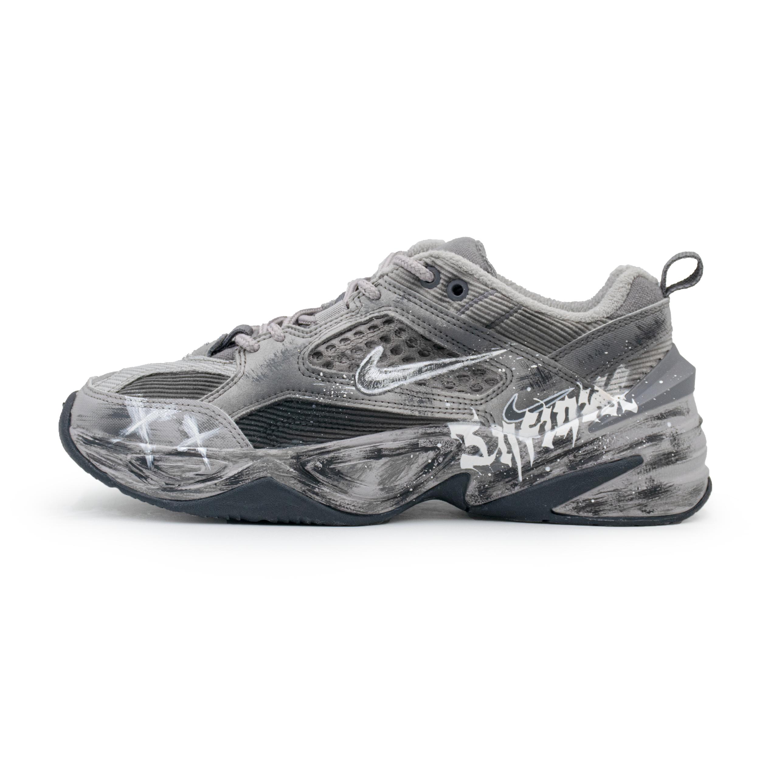 

Nike M2K Tekno Gray Domain Wasteland Style Low top Chunky Sneakers Unisex Gray BV0074-001(Team196-2) 43