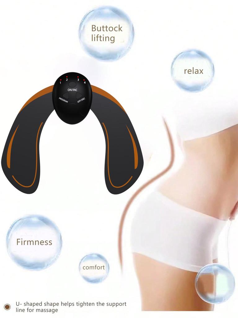 6 Modi Hüfttrainer Muskelstimulator Gesäßlifting Massagegerät Bauchmuskeltraining Gesäßheber Toner Trainer Intensitätsmassagegerät