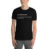 Eccedentesiast Definition Quote Short-Sleeve Unisex T-Shirt