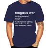 Religious War Men's T Shirt Funny Letter Print Short Sleeve Tees Fashion Graphic Y2k Tops Best Friend Men's Oversized Clothing