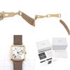 Used Citizen xC ES9502-12A Titanium Leather xC hikari collection World Time Square Eco-Drive Box & Warranty Included Ladies Watch Solar