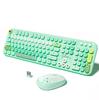 MOFII Wireless Keyboard and Mouse Set Lovely HighQuality Mixed Color 104 Keys USB Receiver Office