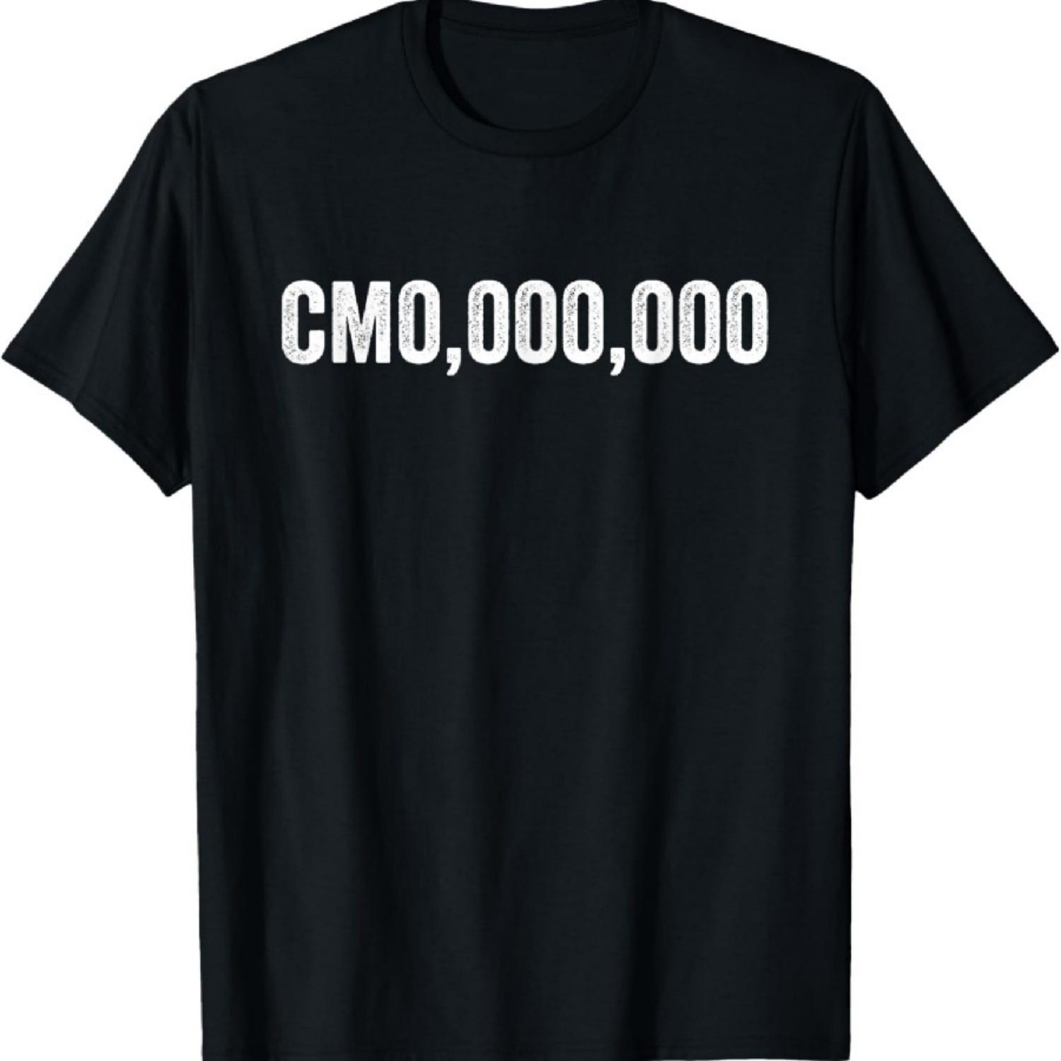CM0 000 000, Funny CMO T-Shirt XXXXXL чёрный
